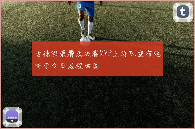 古德温荣膺总决赛MVP上海队宣布他将于今日启程回国